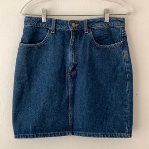 American Apparel high Waisted Denim Skirt Size 4